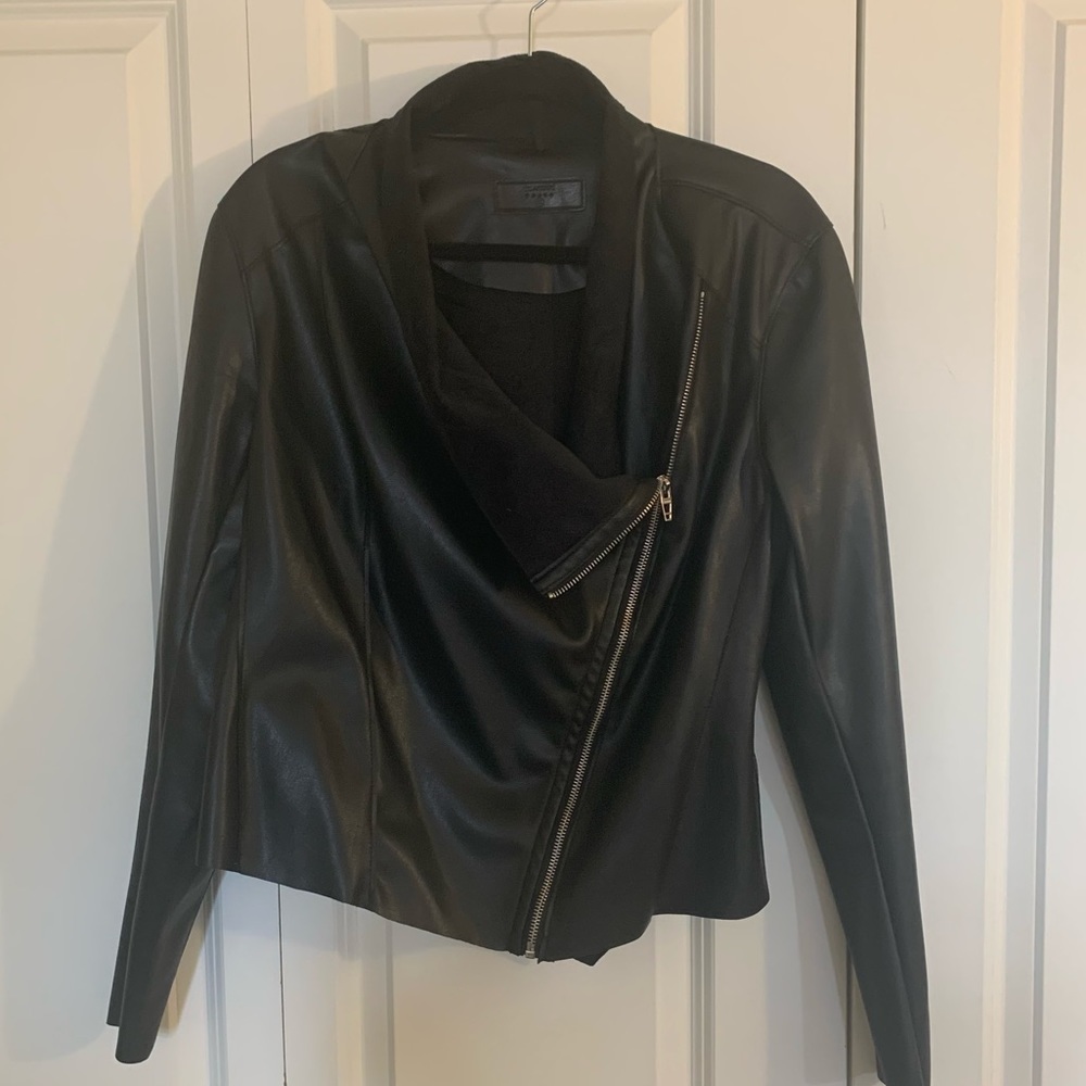 Blank NYC Vegan leather moto jacket